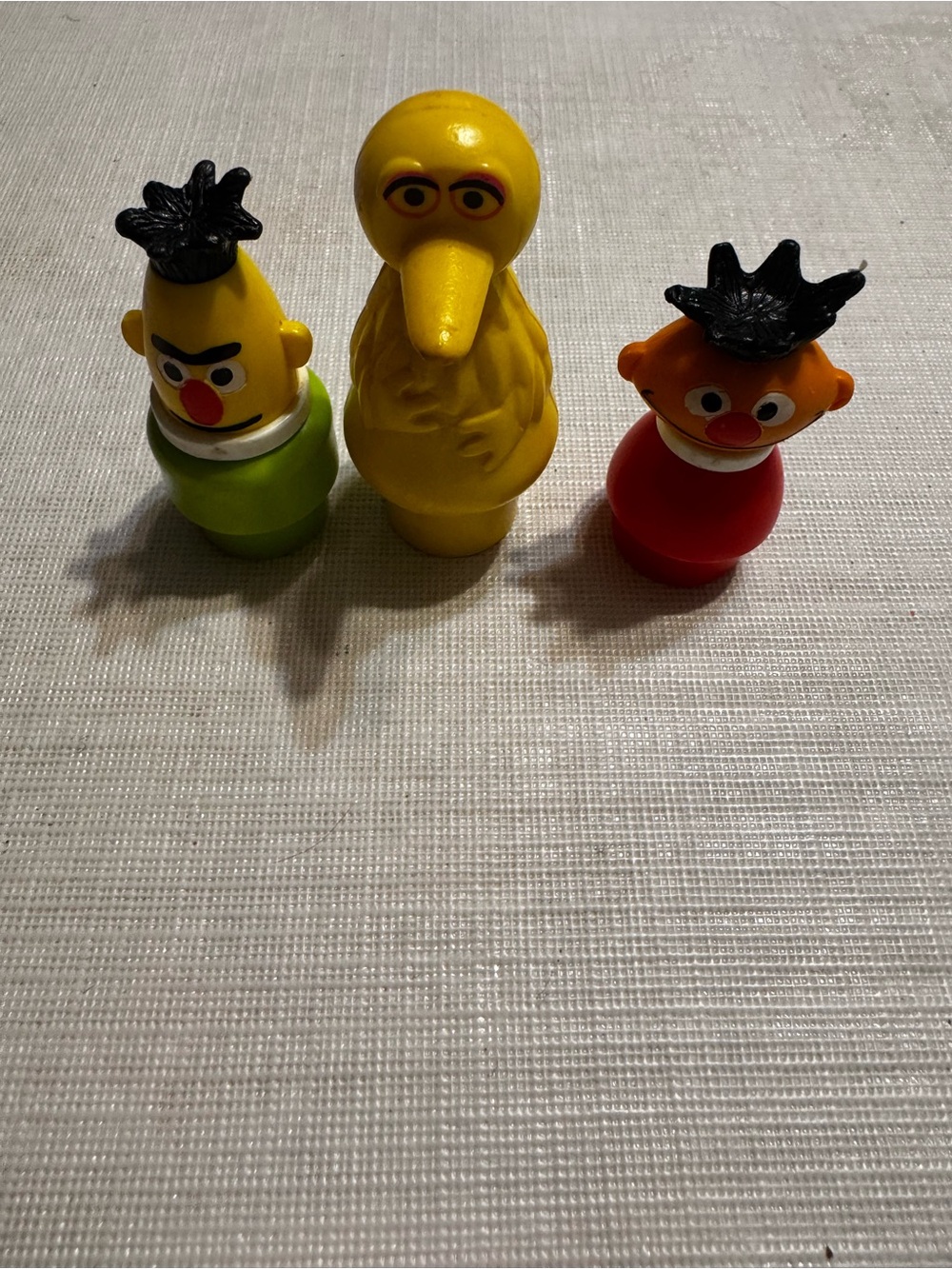 ***VINTAGE FISHER PRICE SESAME STREET ERNIE BERT & BIG BIRD LITTLE PEOPLE***
